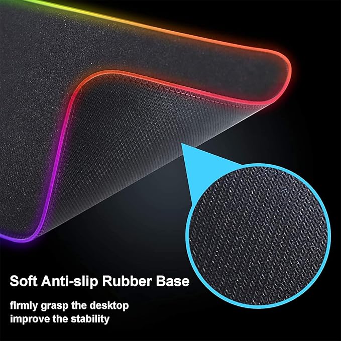 XXL Large Gaming RGB Mouse Pad The Chosen One Custom Desk PadMousepad with Anti-Slip Rubber BaseStitched Frame Mouse MatPortable Desk Mat for Computer Keyboard Mice Laptop &amp PC31.5X15.7 Inch
