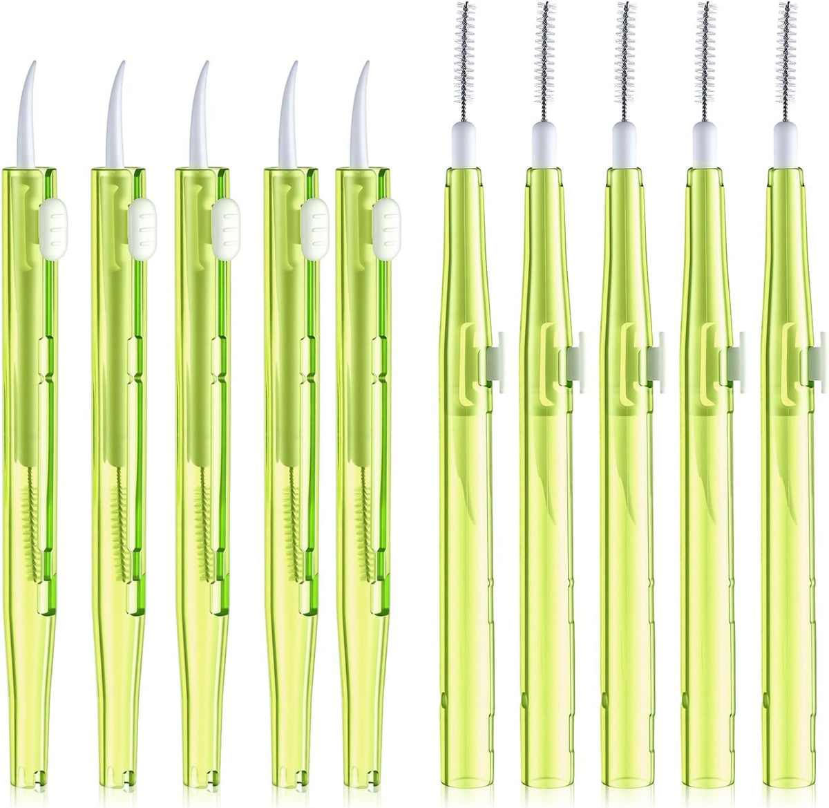 AHQiZFX 10Pcs 17 Cell Phone Cleaning Kit, Dual Head Anti-Clogging Nylon Brushes Hook Cleaner, Multifunction Mini