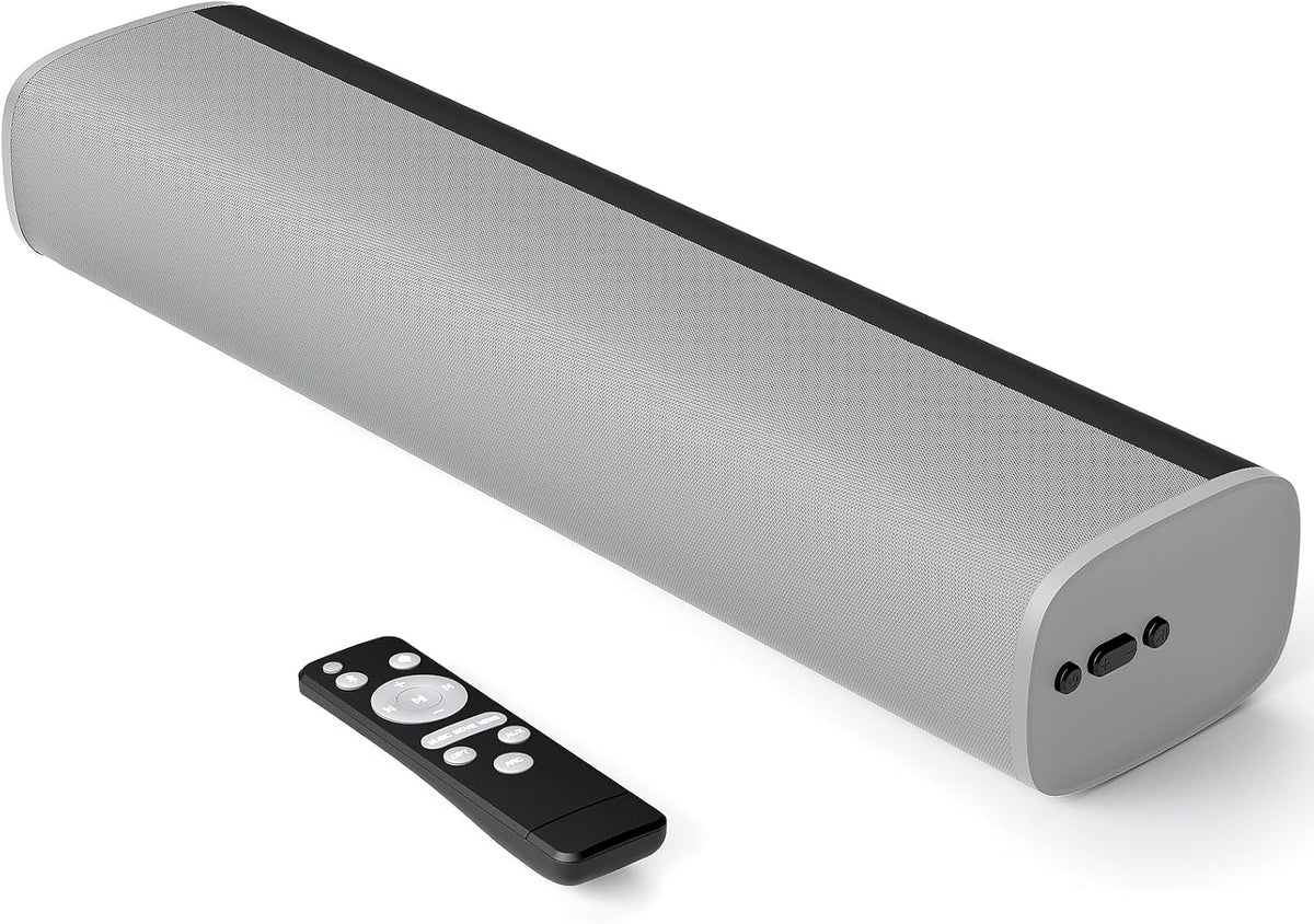 MZEIBO Sound Bar for TV,Soundbars Smart Portable Wireless Sound System with Multi-Connection Modes, Ideal for Family & Friends, Compact and Powerful Audio Device