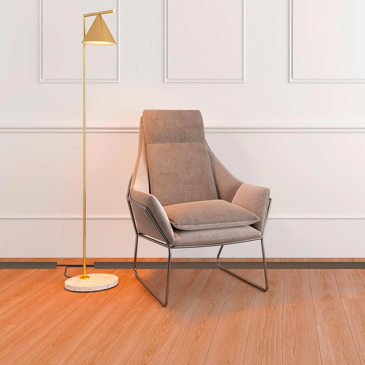 Floor Cord Cover Cable Cavity Self Adhesive Cord Hider Floor 10FT Floor Cable Management Power Cord Protector Floor Electric Cord Covers for Offices, Gym, Exhibitions (CoffeeBrown, 1.18" x 10')