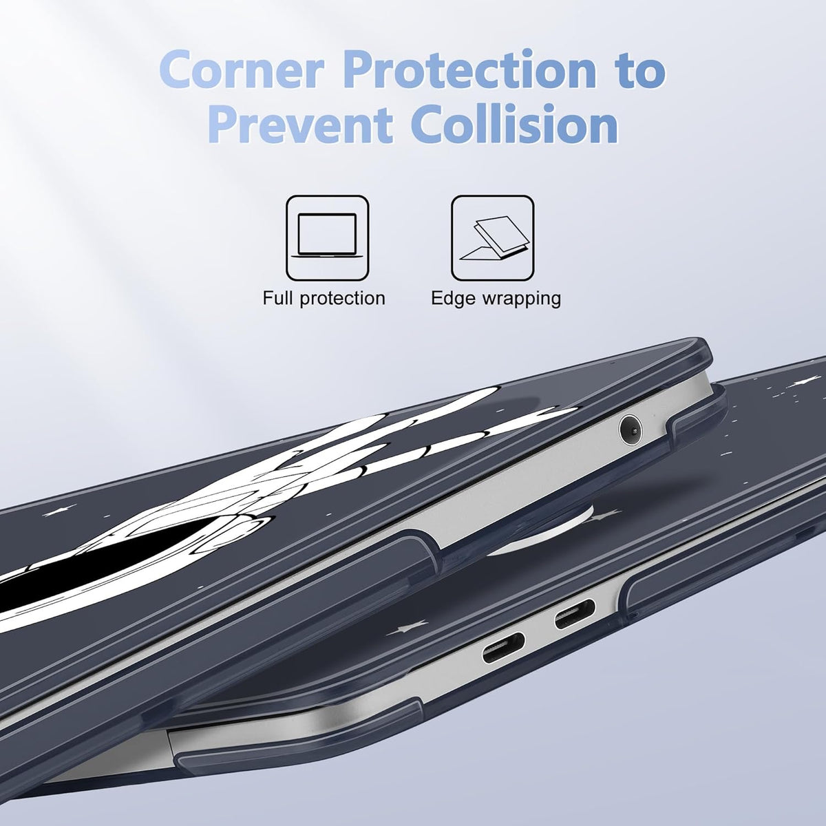 May Chen Case for MacBook Pro 13 inch M2 2023,2022,2021,2020 A2338 M1 A2251 A2289, Plastic Hard Shell Case for MacBook Pro 13" with Touch Bar Fits Touch ID, Astronaut Space