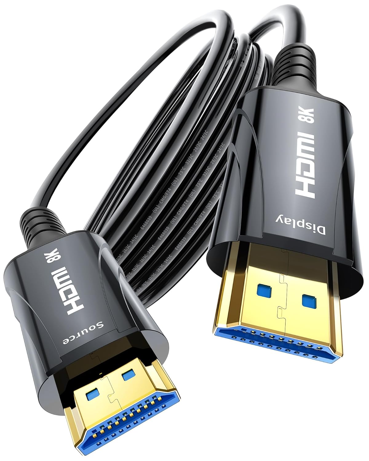 8K 10FT 48Gbps,High 8K 60Hz,4K120Hz,HDR/eARC/HDCP 2.2&2.3,Compatiblefor Cratree Fiber Optic HDMI Cable - HDMI Cable