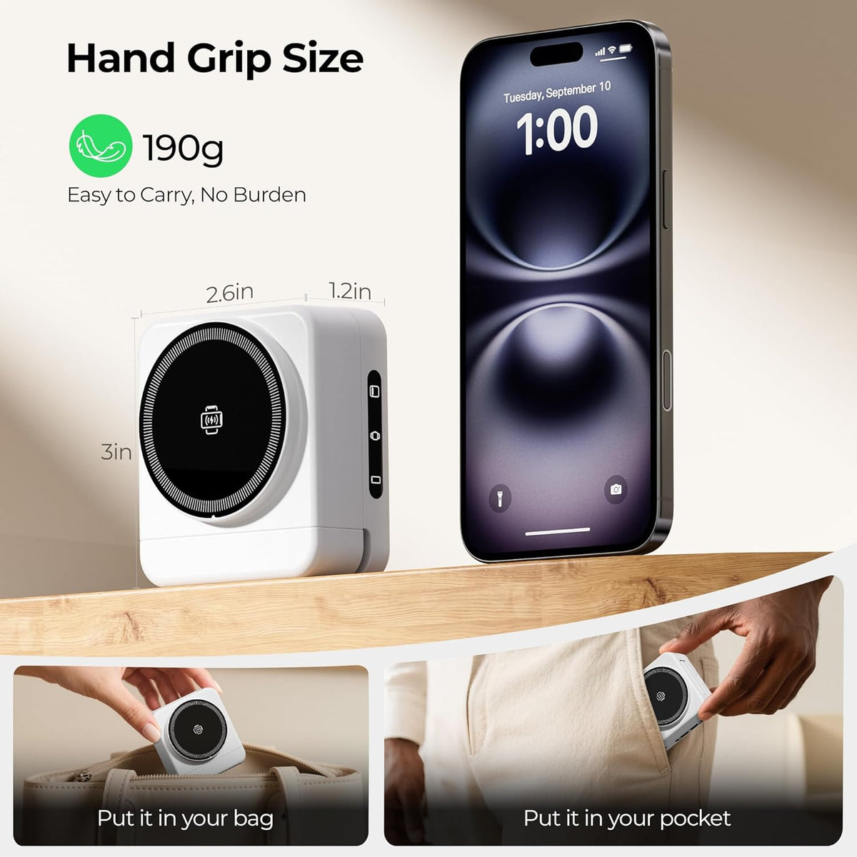 【2025 Upgraded】 Wireless Charger 3 in 1, Foldable Wireless Charging Station, Travel Magnetic Charger Stand, Nightstand 15W Charging Station for iPhone 16 Samsung S25 Samsung Watch TWS Earphone iWatch