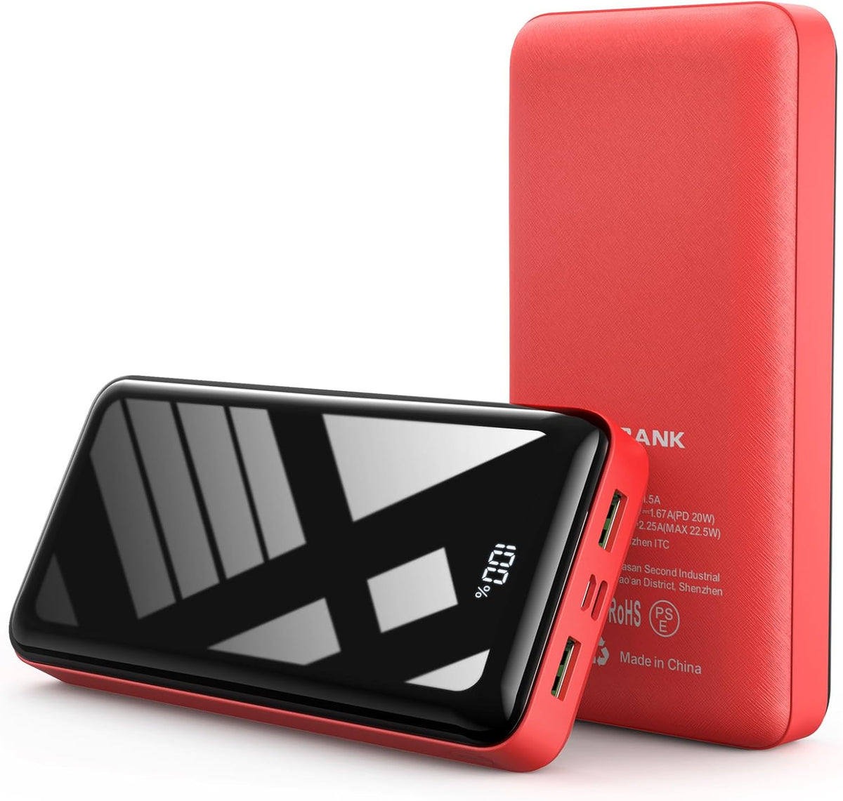 Portable Charger Power Bank 50000mAh, 22.5W Fast Charging Battery Pack, USB C Quick Charge 3 Outputs & 2 Inputs, LED Display, External Cell Phone Battery Bank for iPhone 16/15/14/13, Samsung, Android