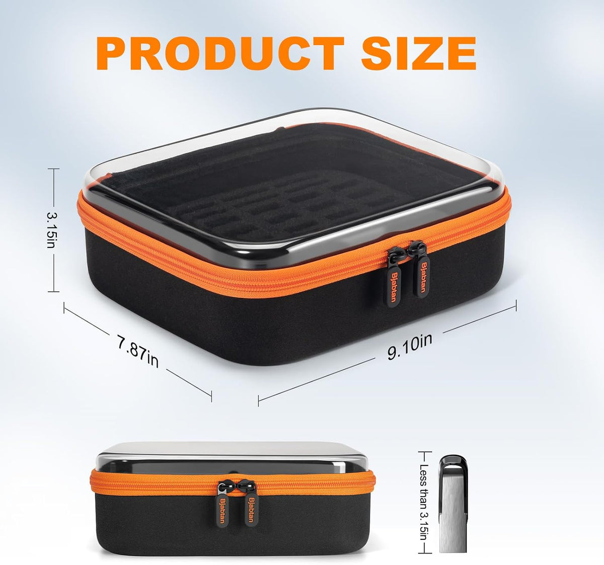 72 USB Flash Drive Case USB Storage with Labels, Slots Thumb Drive Cases, Memory Card Case for USB Flash Drives, USB