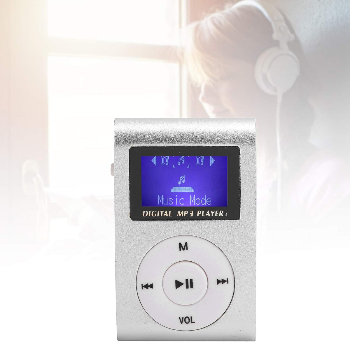GOWENIC MP3 MP3 MP3 32GB, Limouyin Player for Walking Running, Portable Mini Music Player Sports BackClip LCD Screen