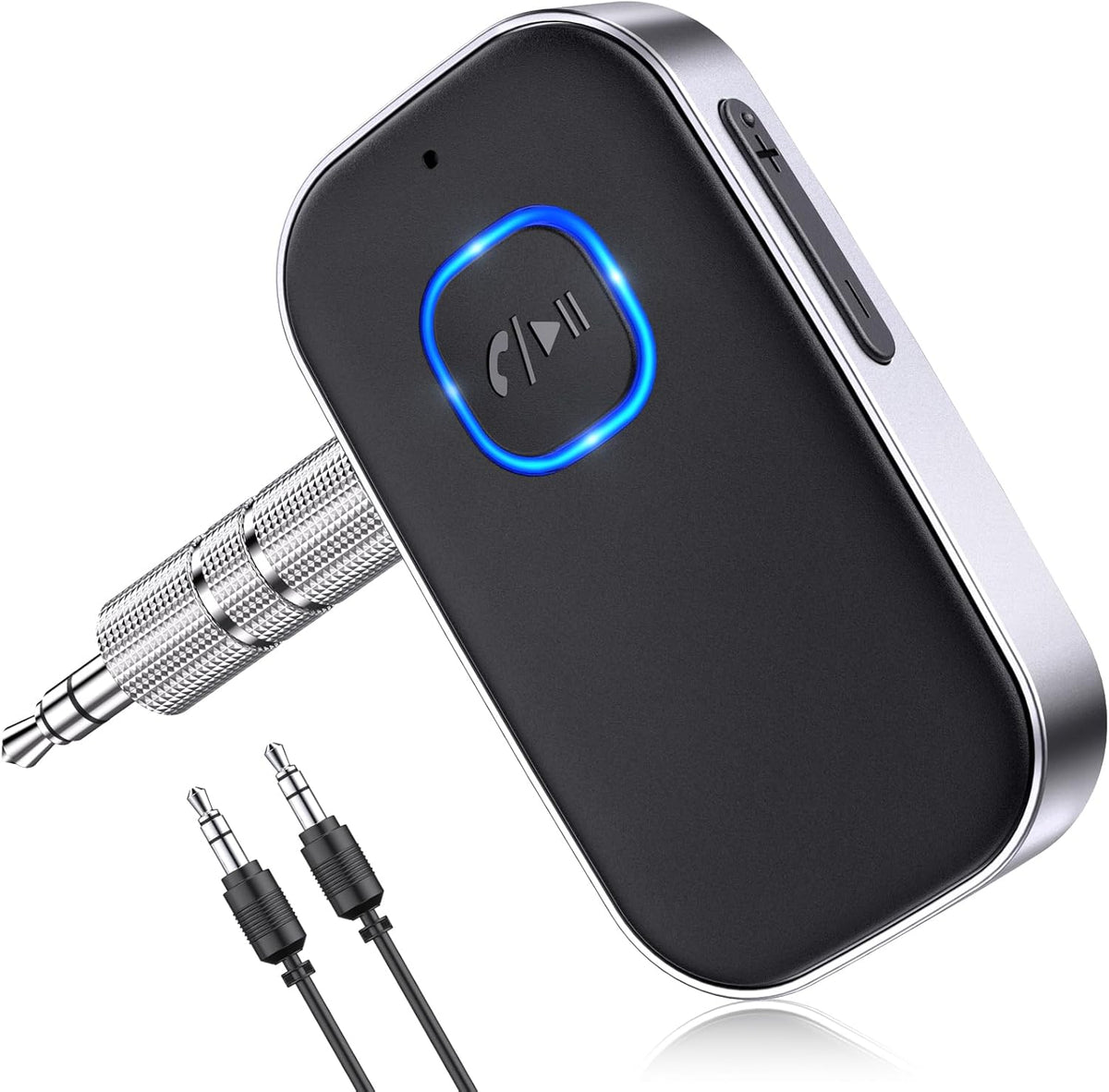 COMSOON 3.5mm 16H Bluetooth Receiver for Car, Noise Cancelling AUX Bluetooth Car Adapter, Wireless Audio Receiver