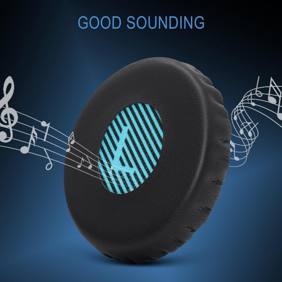 GEVO Ear Pads Cushions Replacement for Bose On-Ear 2 Headphones,Earpads for Bose OE2/OE2i/SoundTrue On-Ear/SoundLink, Earpads with High Dense Noise Isolation Foam,Protein Leather,Black&Blue