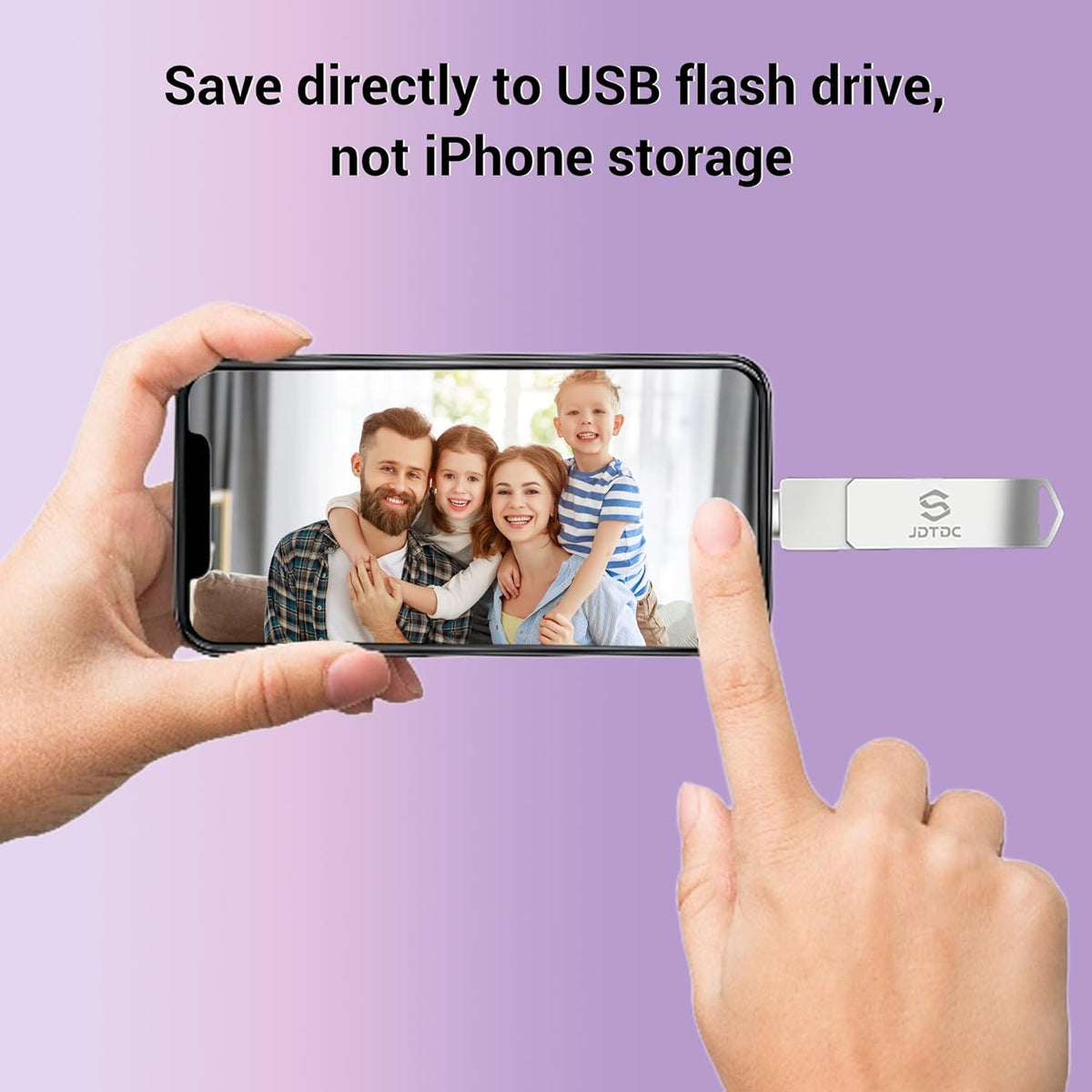 Genuine Apple MFi Certified iPhone-USB-Flash-Drive 256GB Real Capacity Genuine Lightning encrypted Backup-Photo-Stick-for-iPhone iPad Android PC Mac External-Storage Photos/Videos Thumb-Drive Pendrive