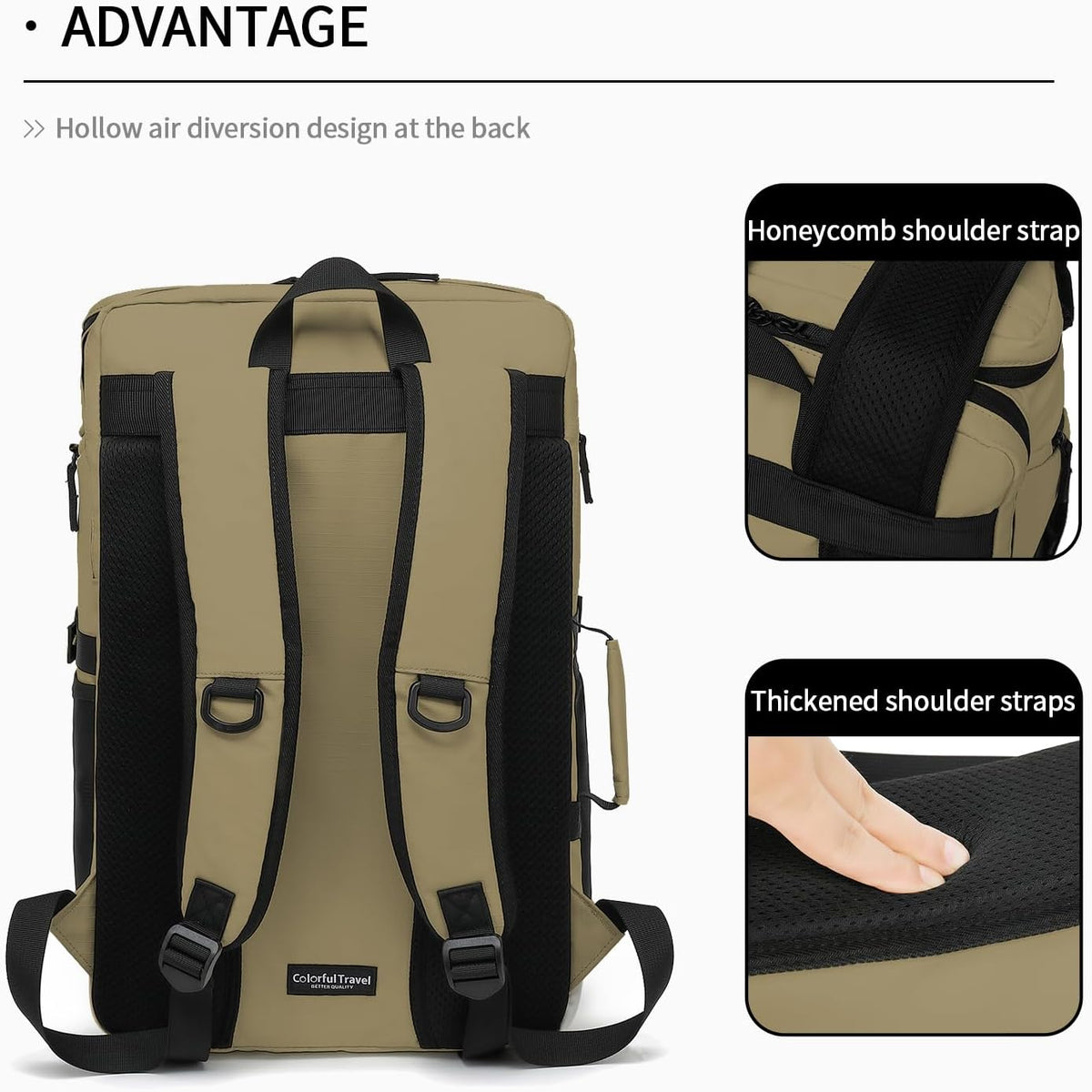 Backpack 4-Way Kalesi Gym Duffle Tennis Bag Waterproof with Shoes Compartment for travel Sport Hiking laptop (Wood