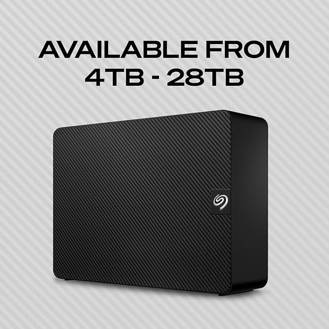 Seagate Expansion 12TB External Hard Drive HDD - USB 3.0 with Rescue Data Recovery Services (STKP12000400)
