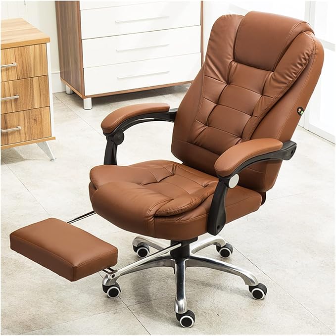 Adjustable Office Computer Chair with Armrest Computer Chair Home Office Internet Cafes Gamer Armchair Furniture(Amber)