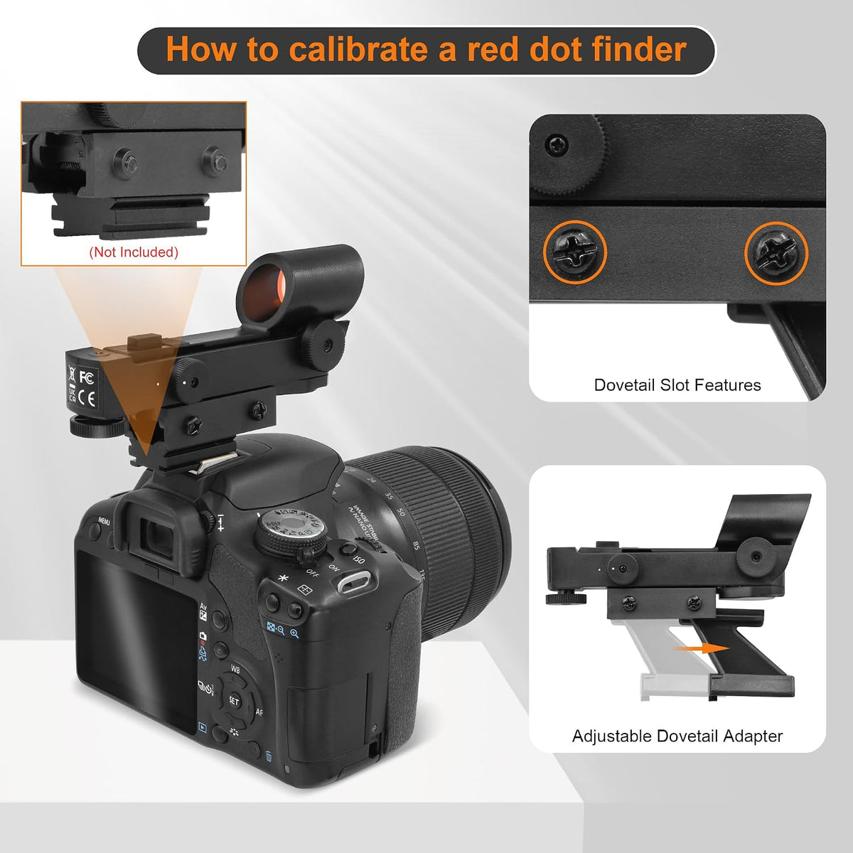 A ALSTAR Alstar Red Dot Finderscope - Starpointer Viewfinder for Astronomical Telescopes with Slide-in Bracket
