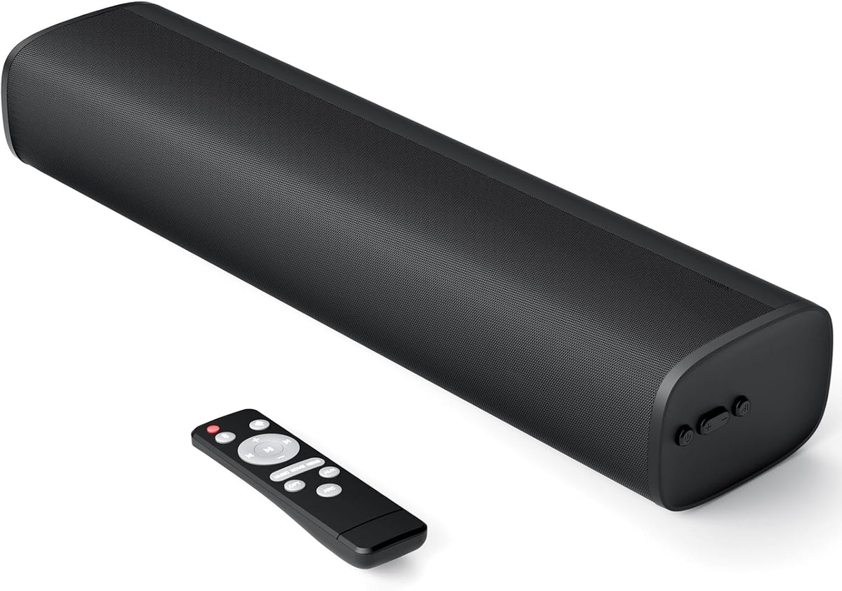 MZEIBO TV Sound Bar, Sound Bars for Smart TV Bluetooth 5.0 Soundbar 50W 17Inch Soundbars with ARC/Optical/AUX Connection Surround for Home Theater Audio TV/PC/Gaming/Projectors