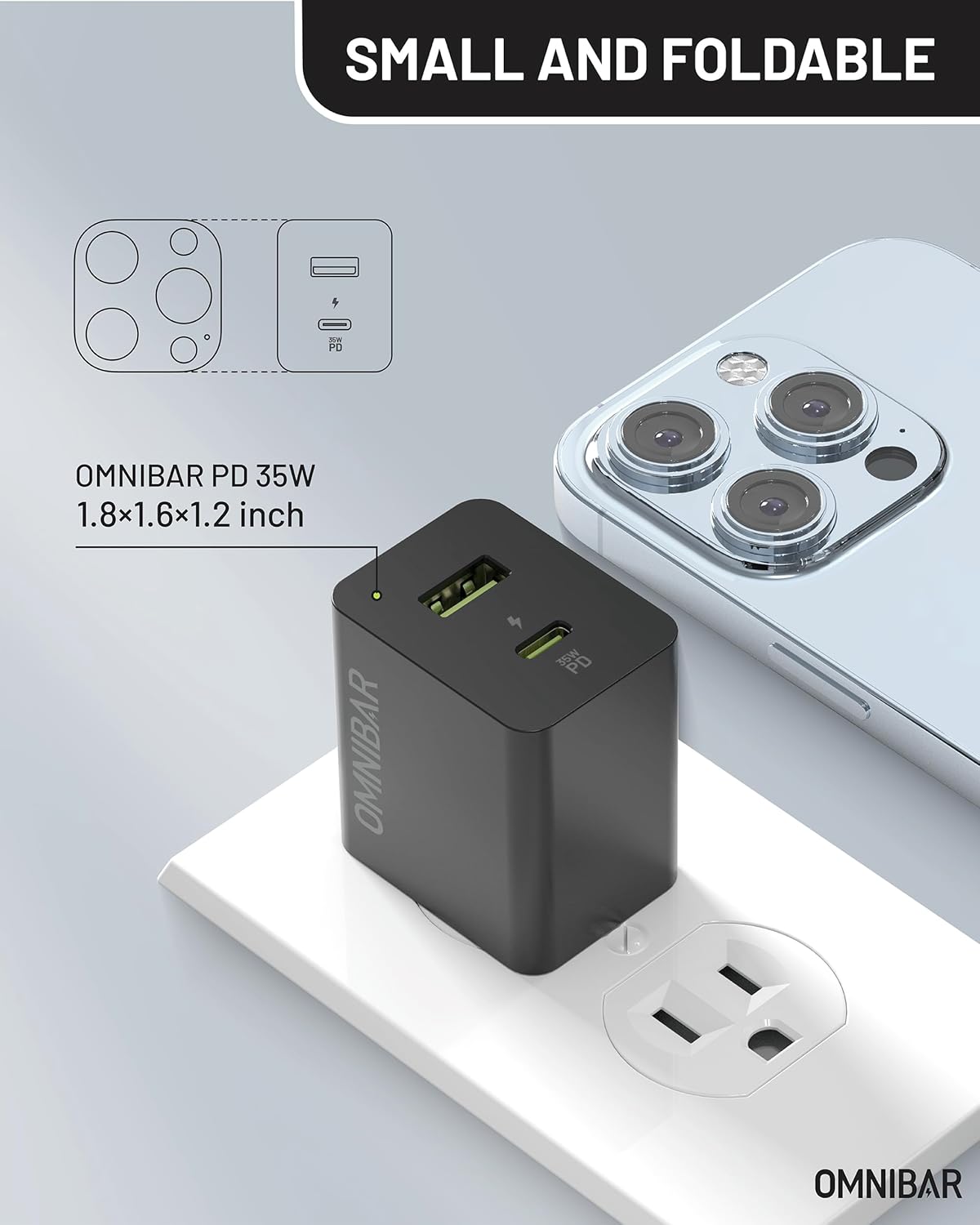 35W USB C Charger with 60W Type C Cable,2 Ports GaN Fast Wall Charger Block,PD3.0 PPS USB-C Power Adapter for iPhone 16/15/14, Galaxy S24//Note 20, Pixel 8 Pro/8/7, iPad/iPad Mini,MacBook Air and More