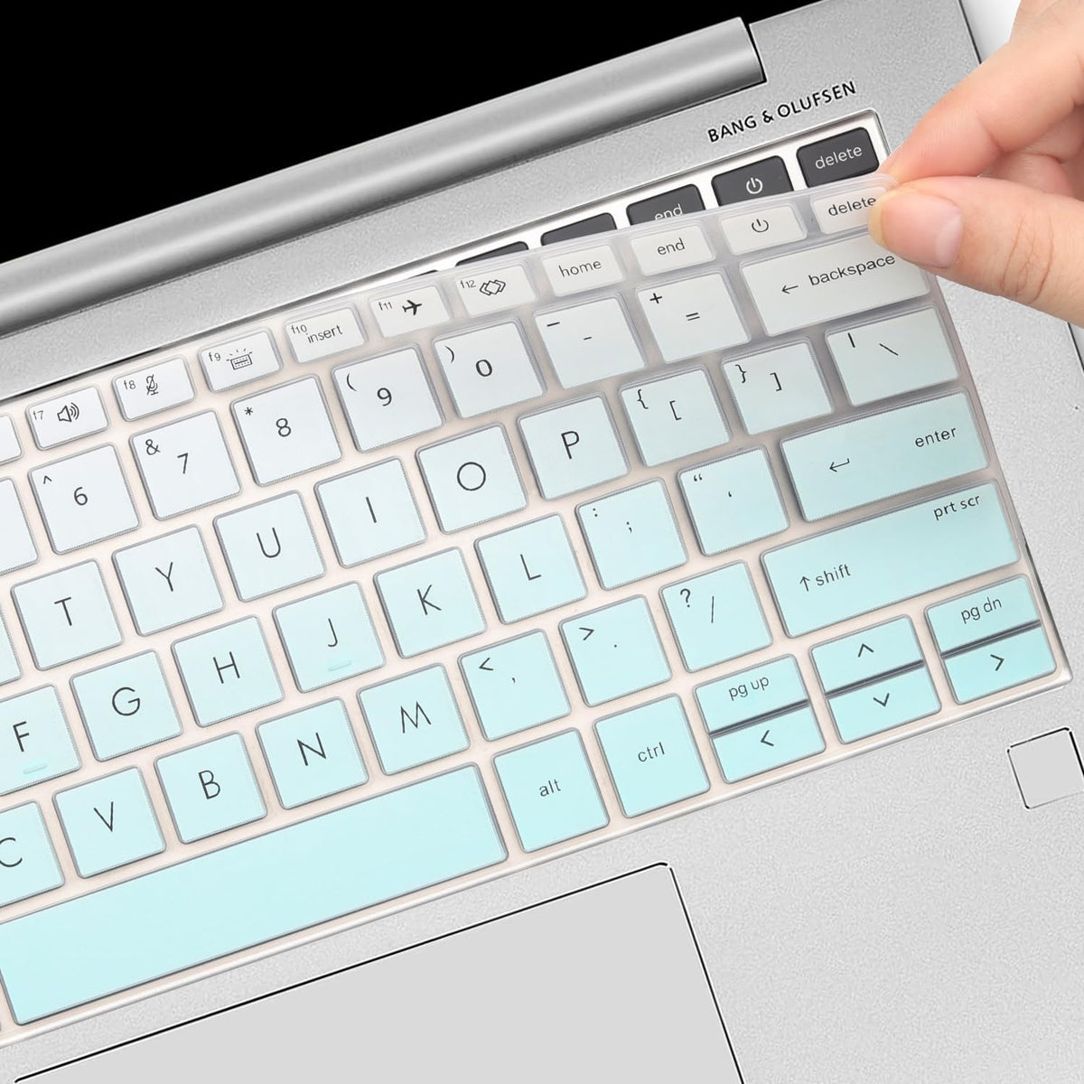 Keyboard Cover for HP EliteBook 830 835 840 845 1040 G9 G10 2023 2022 13.3 14 inch Laptop Accessories Keyboard Protective Skin (Not fit 840 845 1040 G8 G7 G6 G5 G4 G3)-OmbreMint
