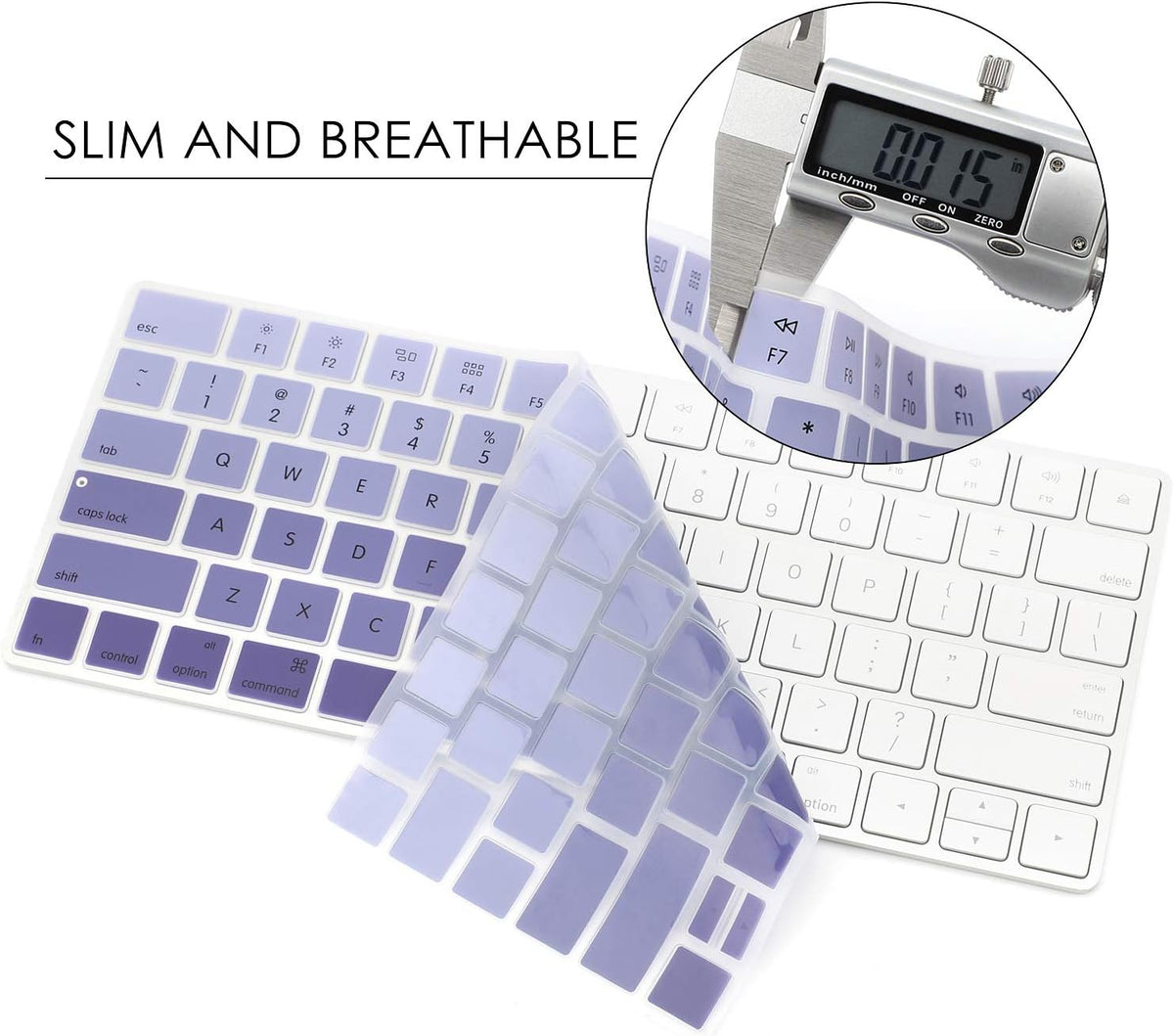 Allinside Ombre Deep Purple Cover for Apple Magic Keyboard (MLA22LL/A) with US Layout