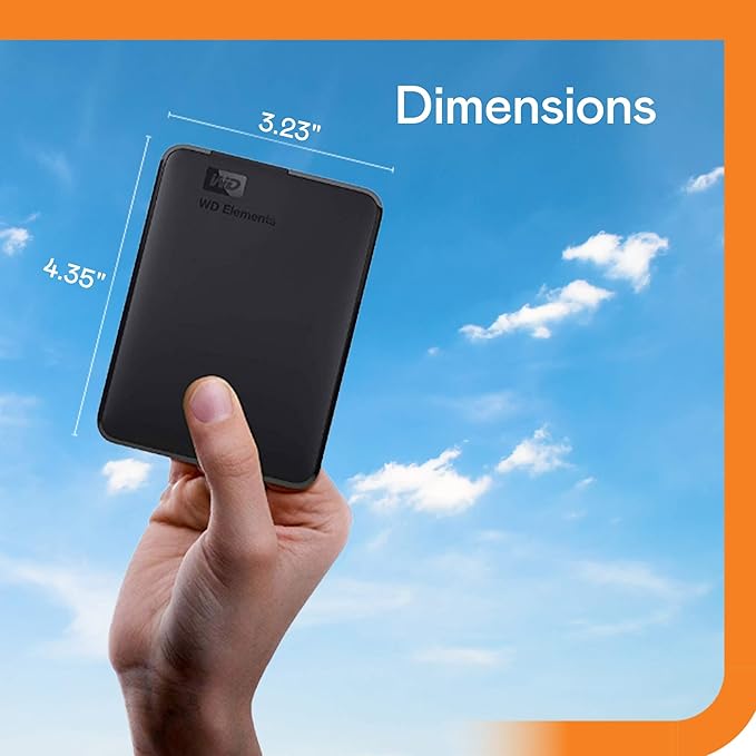 WD 4TB Elements Portable External Hard Drive HDD USB 3.0 Compatible with PC Mac PS4 &amp Xbox - WDBU6Y0040BBK-WESN &amp 2TB Elements Portable External Hard Drive HDD USB 3.0