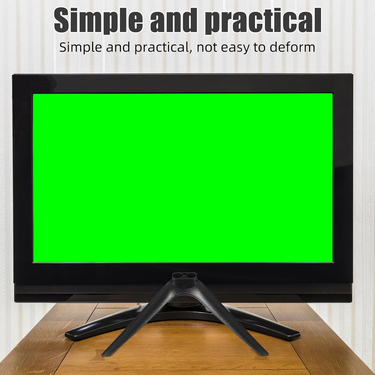 GETAJGHSD 15mm Television Stand Base with No-Drill Design, Dual-Hole Plastic Pedestal Support, Stable Tv Mount Holder