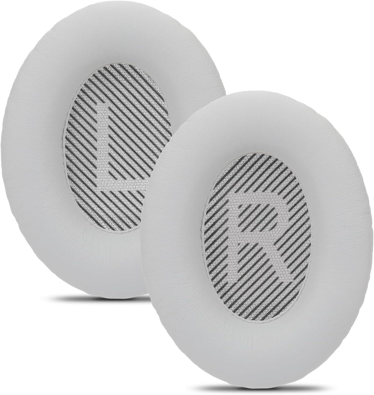Damex Ear Cushions for Bose qc35 ii Replacement Ear Pads, Compatible with Bose QuietComfort 35 Replacement earpads, Increased Stitching,no Breakage, Protein Leather, Softly. (Silver)