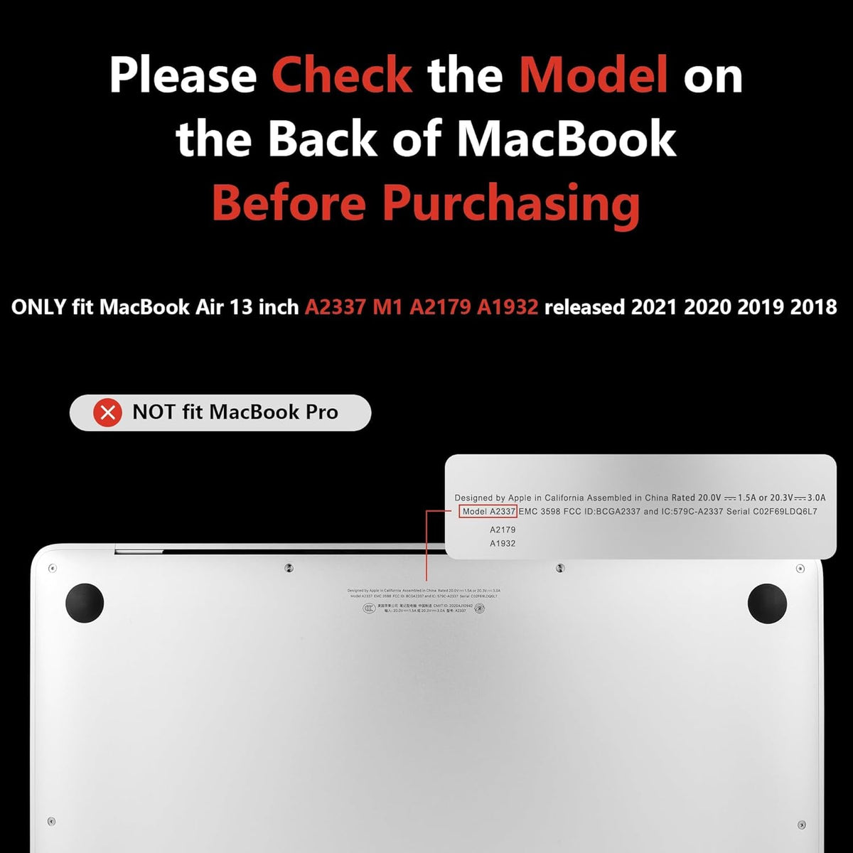 MEEgoodo for MacBook Air 13.3 inch Case 2021 2020 2019 2018 A2337 M1 A2179 A1932, Laptop Shell for MacBook Air M1 with Keyboard Webcam Cover & Trackpad Film & Type C Adapter,Leopard & Cherry