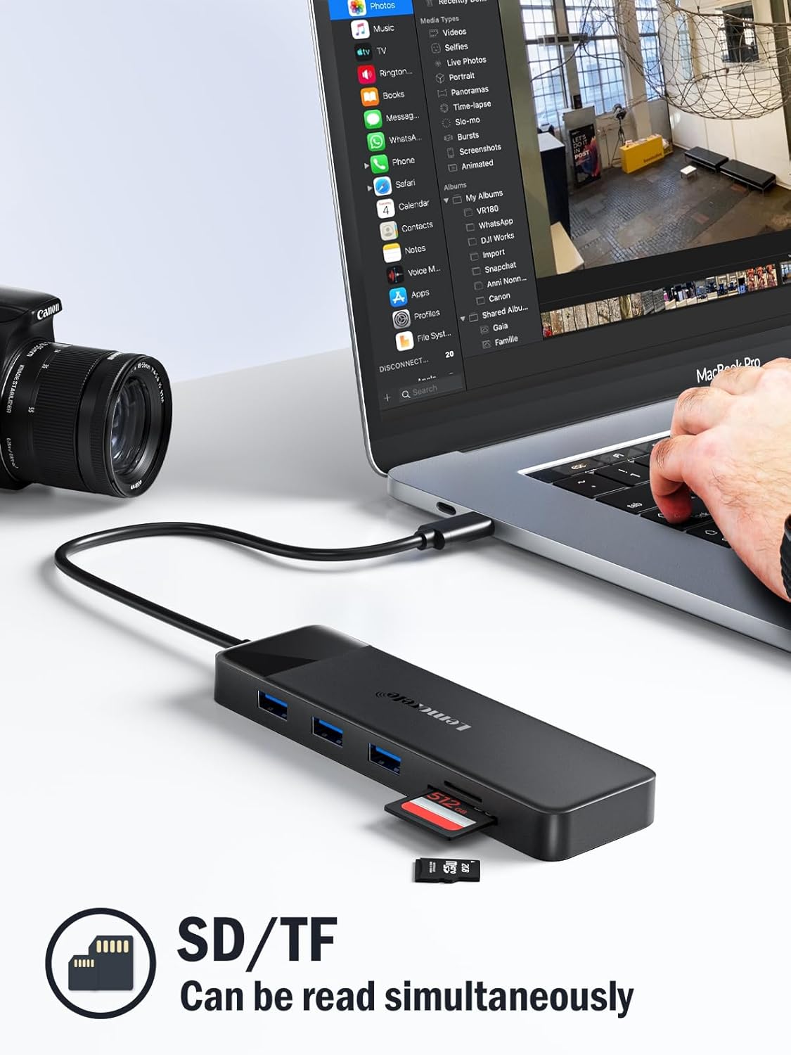 Lemorele USB C Docking Station for Laptop, 10 in 1 Triple Display Monitors Adapter w/4K Dual HDMI, 1080P VGA, 3 USB3.0/2.0, TF/SD 2.0, 3.5mm Audio, 100W PD, for MacBook, HP, Dell, Lenovo, Surface
