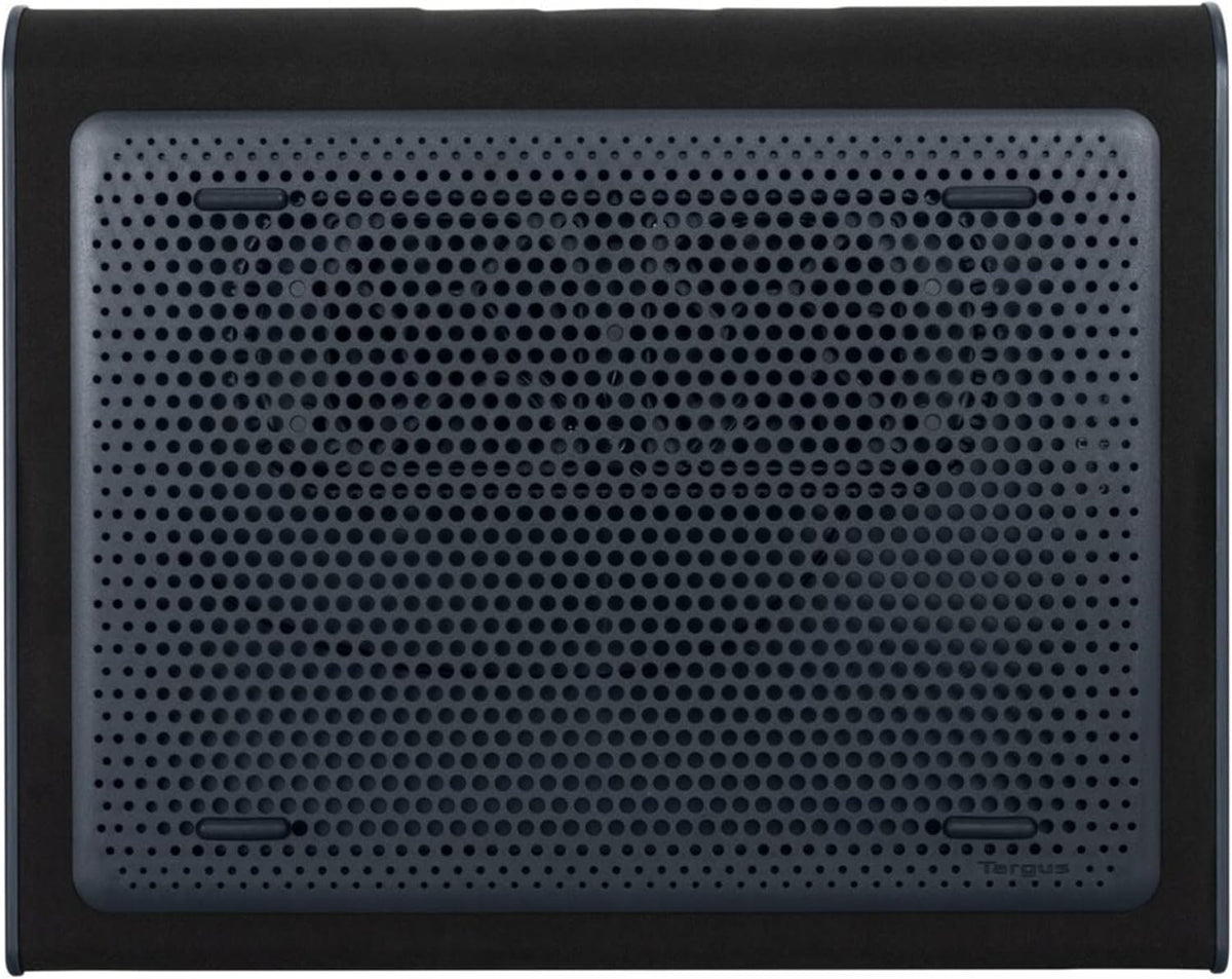 Targus 17 Inch Dual Fan Lap Chill Mat - Soft Neoprene Laptop Cooling Pad for Heat Protection, Fits Most 17" Laptops and Smaller - USB-A Connected Dual Fans for Heat Dispersion (AWE55US)