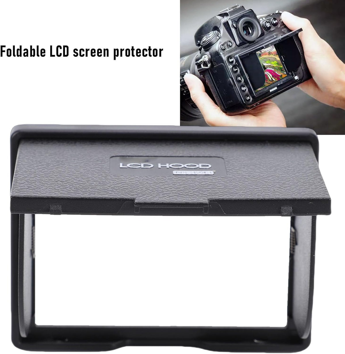 Akozon Professional LCD Sun Shade for Outdoor Photography - Magnet Viewfinder Hood