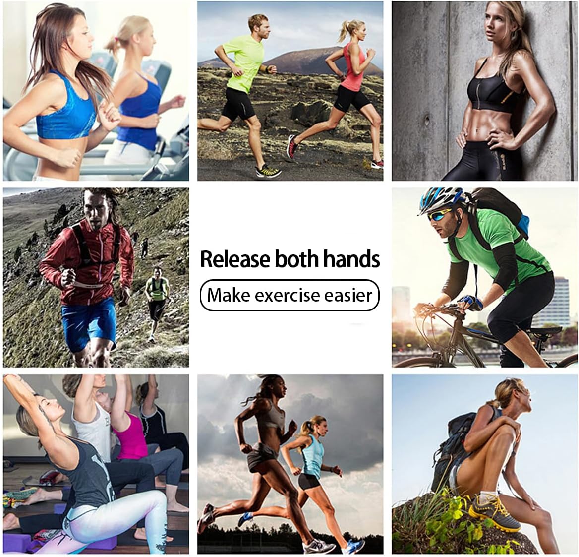 Running Phone Armband for Men Women,Universal Arm Bands for Phones Below 8 Inches,Waterproof Cell Phone Armband for Hiking,Running,Cycling,Climbing(Grey S)