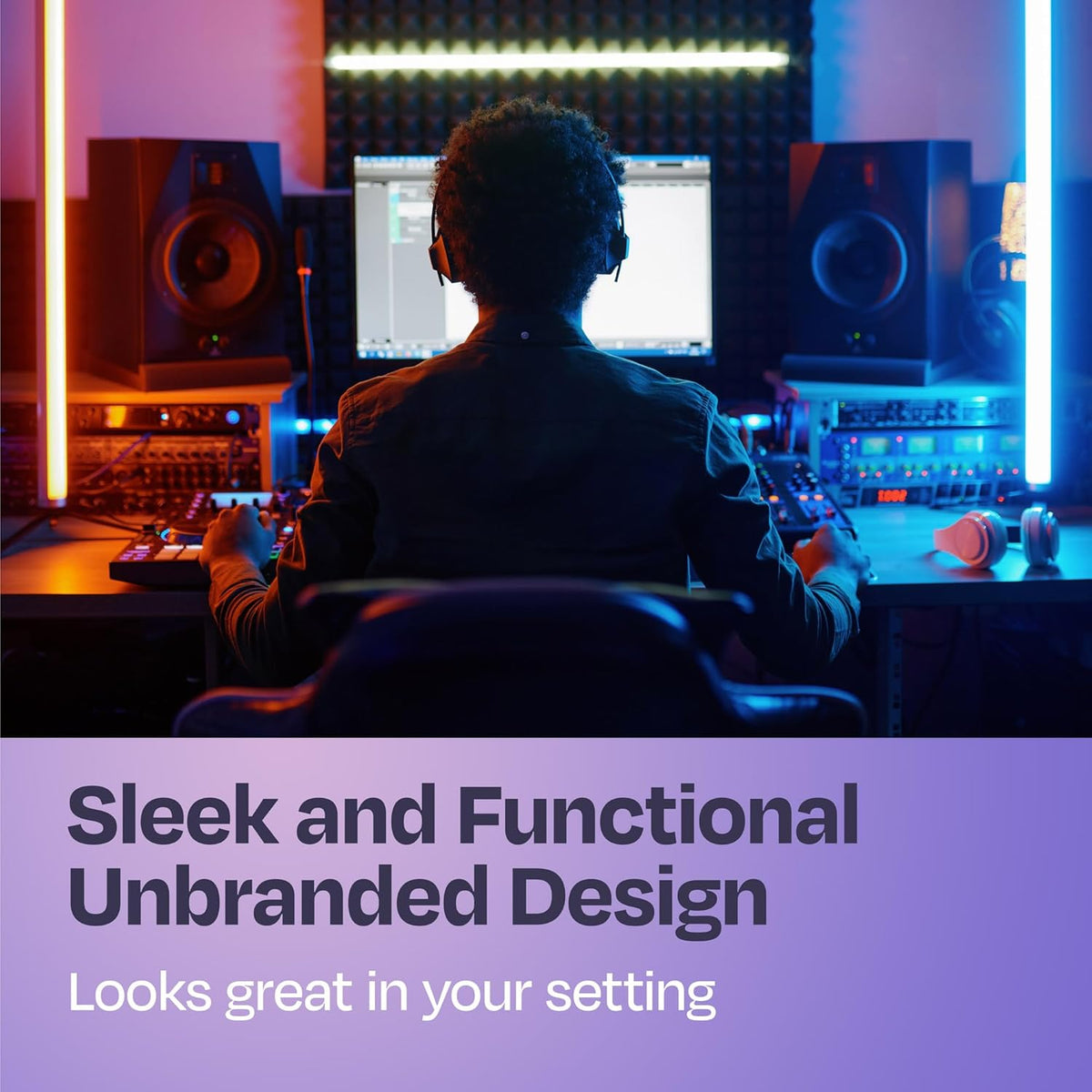 Studio Monitor Isolation Pads Premium Acoustic Foam Elevates Audio Ideal for 5 Inch Speakers Enhanced with Vibredux HD Foam for Superior Isolation