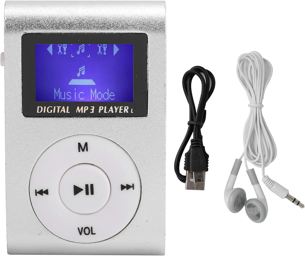 GOWENIC MP3 MP3 MP3 32GB, Limouyin Player for Walking Running, Portable Mini Music Player Sports BackClip LCD Screen