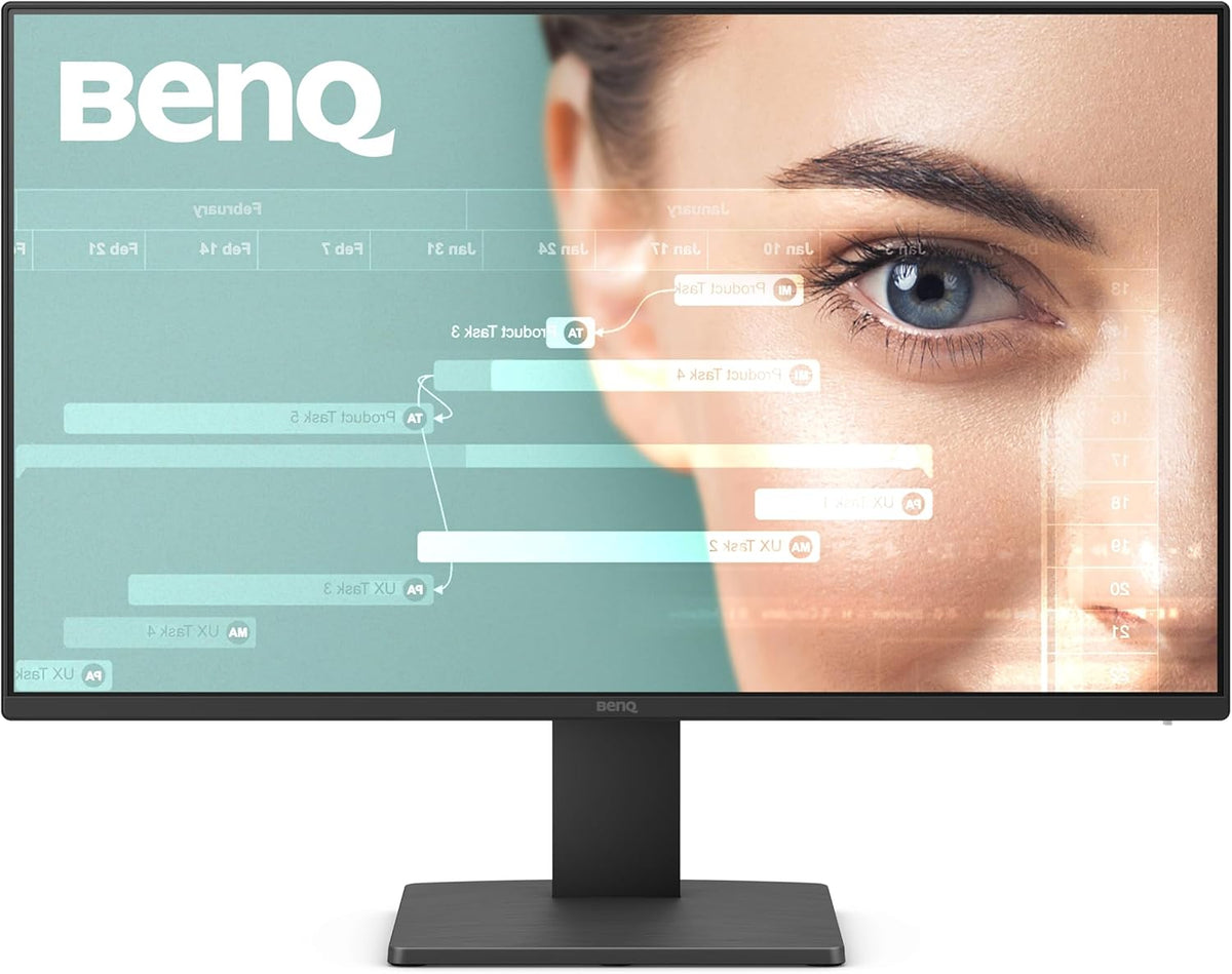 BenQ GW2491 23.8” 1080p FHD 100Hz IPS Eye-Care Monitor, HDMI, DisplayPort, 1080x1920, Ultra Slim Bezel, TUV-Certified, Flicker-Free, Low Blue Light Plus, Eye-CareU