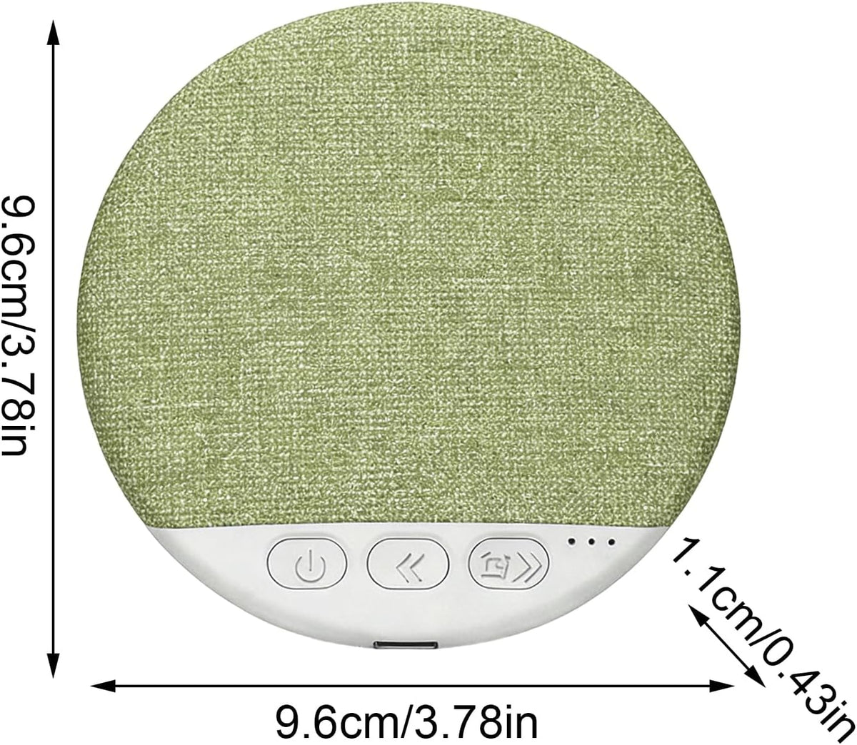 Generic 3.78x3.78x0.43 Inch Pillow Speaker, White Noise Device, Sleep Aid with Timer, Bedside Relaxation Gear, Bedroom
