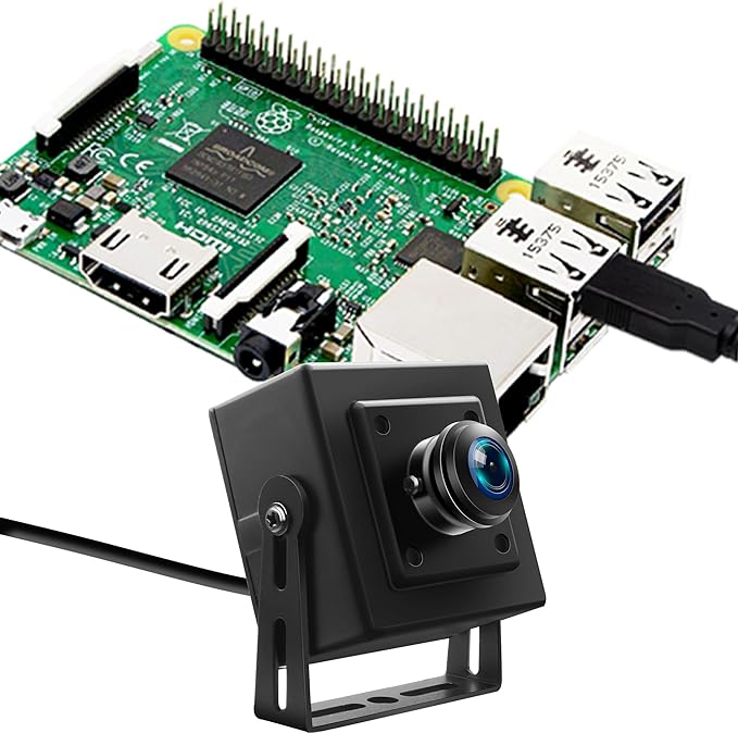 5MP USB Camera with 100 Degree No Distortion Lens HD 1080P 30FPS Wide Angle Webcam Mini UVC USB2.0 Camera for Windows MAC OS Android Linux Raspberry PI Jetson Nano