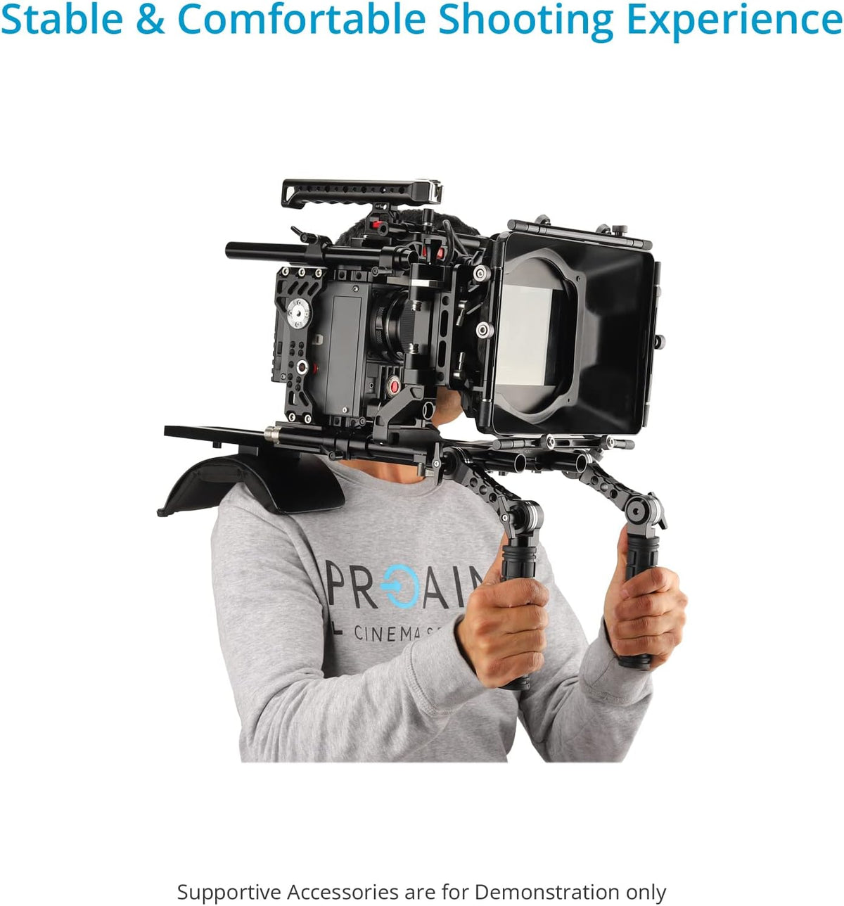 Hunt Universal 19mm/15mm Rosette Handle Set for DSLR & Video Camera Shoulder Mount Rigs. (CH-1915-RH)