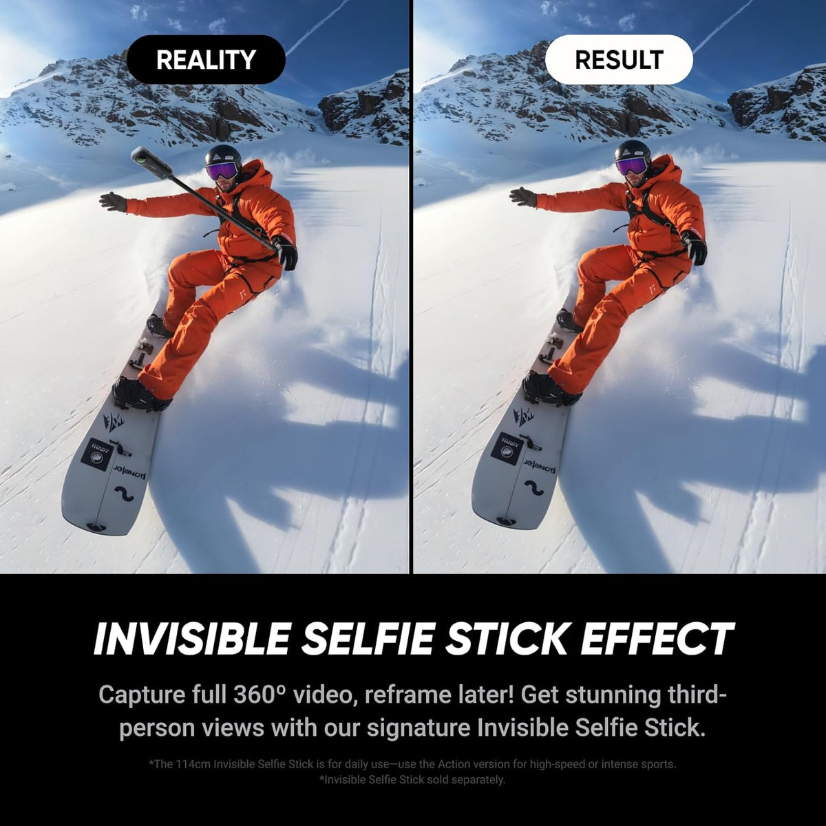Insta360 X5 Starter Bundle - Waterproof 8K 360° Action Camera, Leading Low Light, Invisible Selfie Stick Effect, Rugged & Replaceable Lens, 3-Hour Battery, Clear Audio, Stabilization