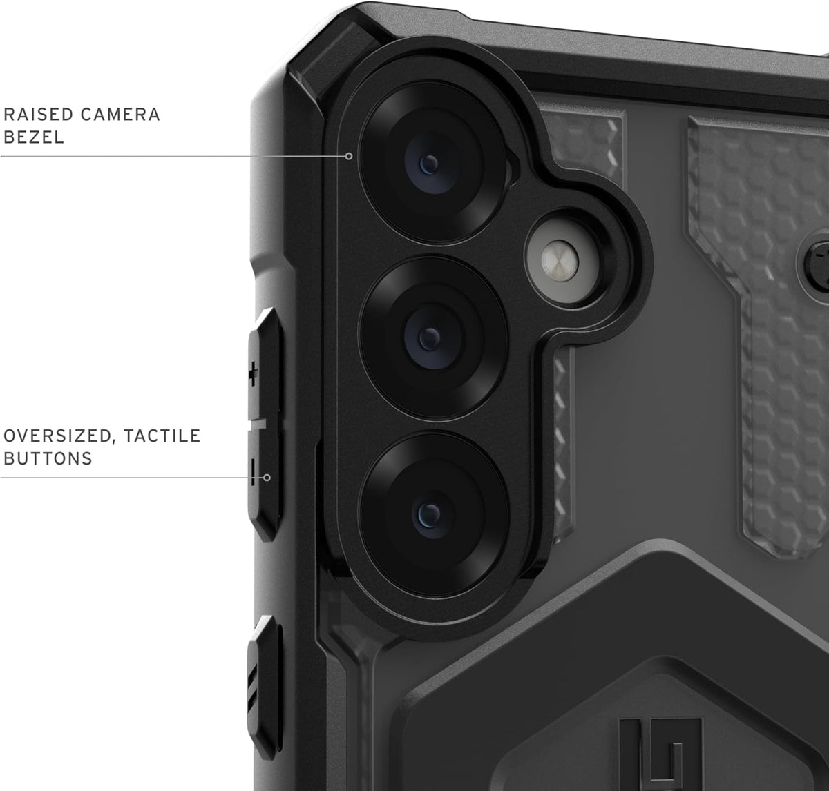 URBAN ARMOR GEAR UAG Designed for Samsung Galaxy S25 Case 6.2" Pathfinder Clear - Compatible with Magnetic Charging Transparent Rugged Military Drop Tested Protective Cover, Ash