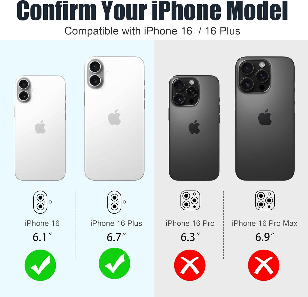 AGVEE 3+3 6 Pack for iPhone 16 6.1" / 16 Plus 6.7" Camera Lens Cover Protector, Bling Glitter & CD-Textured Metal Ring 9H Tempered HD Glass Camera Cover Protector Film, Glitter-Silver
