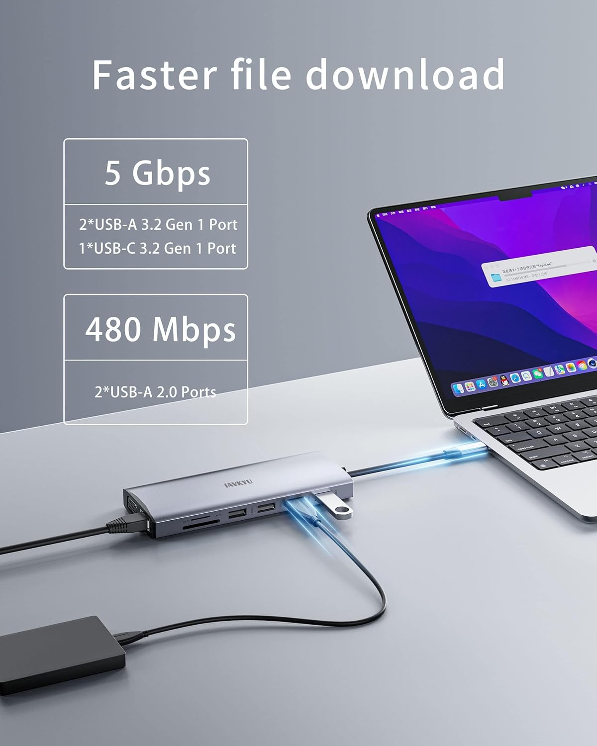 USB C Docking Station 4 Monitor,14 in 1 Laptop Docking Station 3 Monitor Quad Display USB C Hub Multiport Adapter with 2HDMI 4K+DP+VGA+Ethernet+6USB+100W PD+SD/TF+Audio,USBC Dock for Windows Laptop