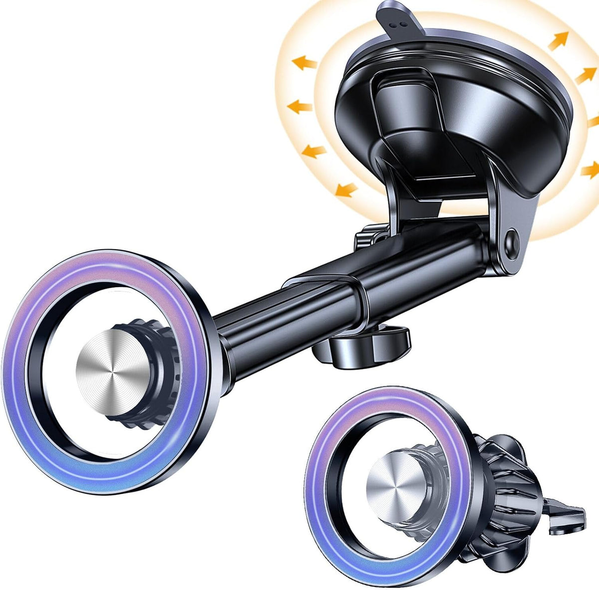 for MagSafe Car Mount【 Windshield + Vent + Dash 】 Magnetic Phone Holder for Car Phone Holder Mount Cell Phone Holders for Your Car Truck Suction Car Phone Mount for iPhone 16 Pro Max 15 14 13 12 Plus