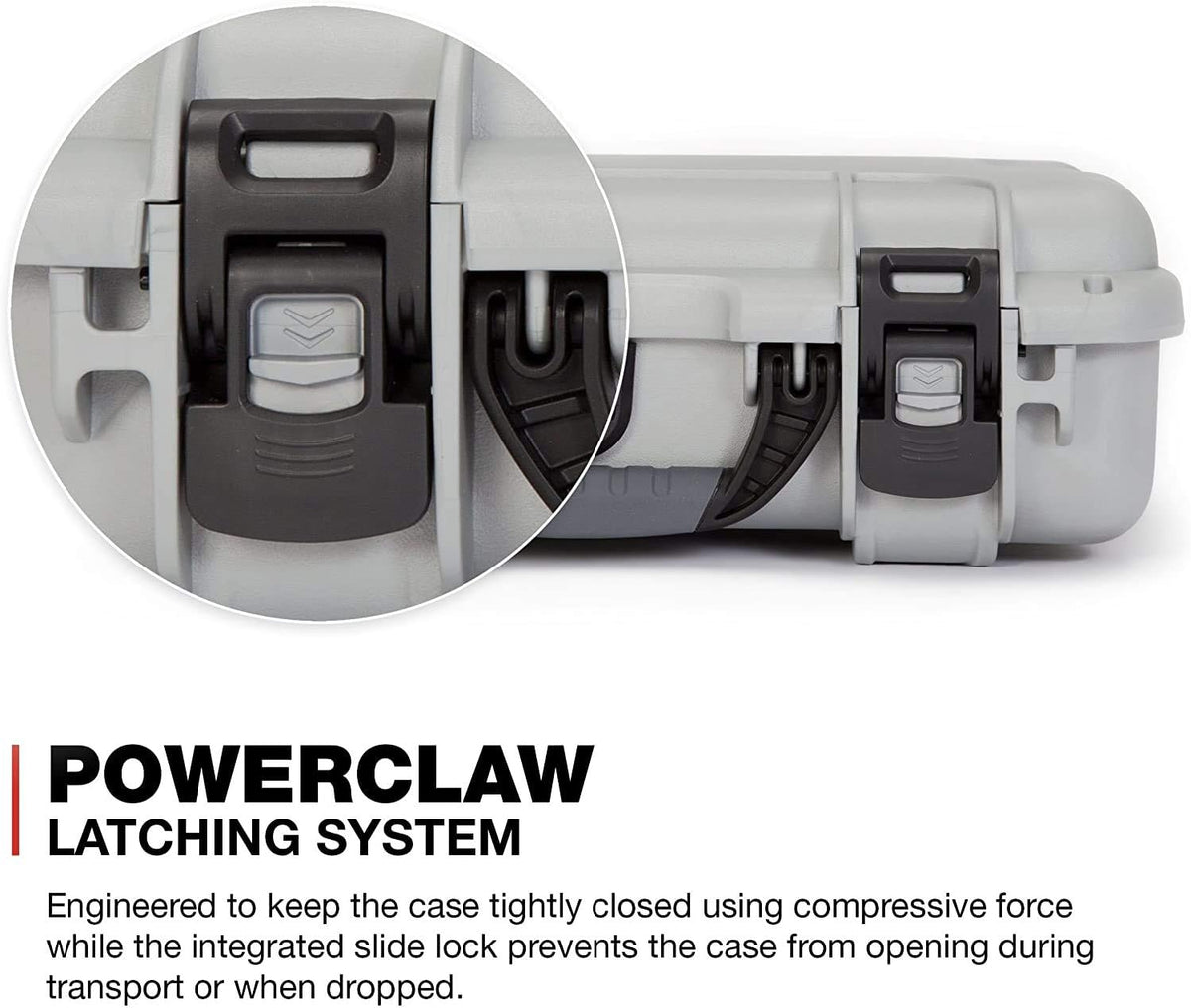 Nanuk 910 Waterproof Hard Case with Foam Insert - Silver