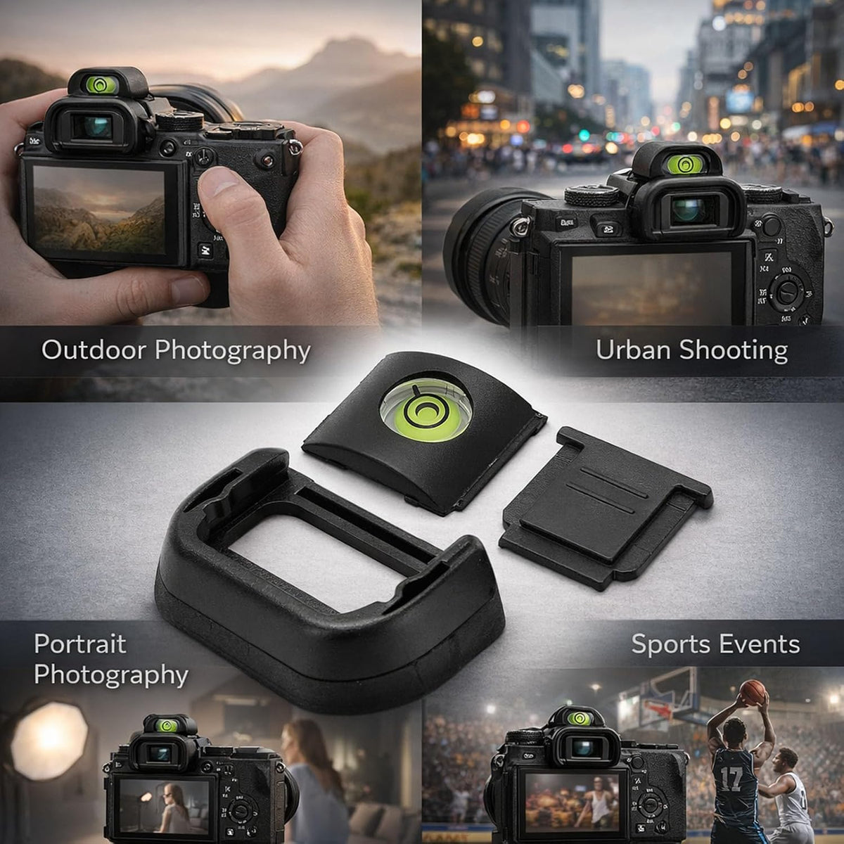 A6600 A6500 A6400, Viewfinder Eyecup Kit for Plastic Rubber Material, Lightweight - Protects Optical Viewfinder