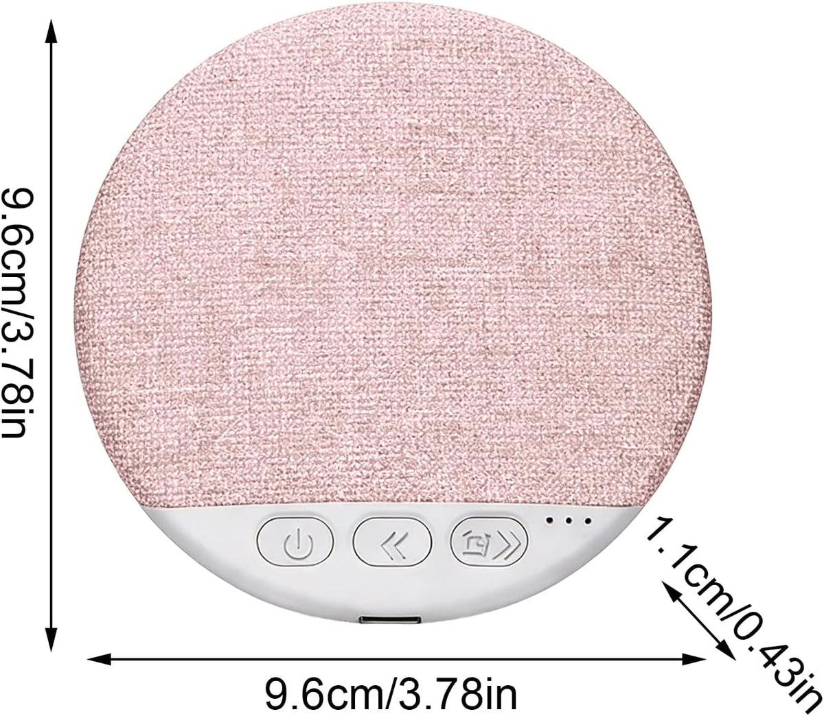 Generic Under Pillow Speaker, Bluetooths Pillow Speaker for Sleeping, Bone Conduction Bluetooths Speakers with White