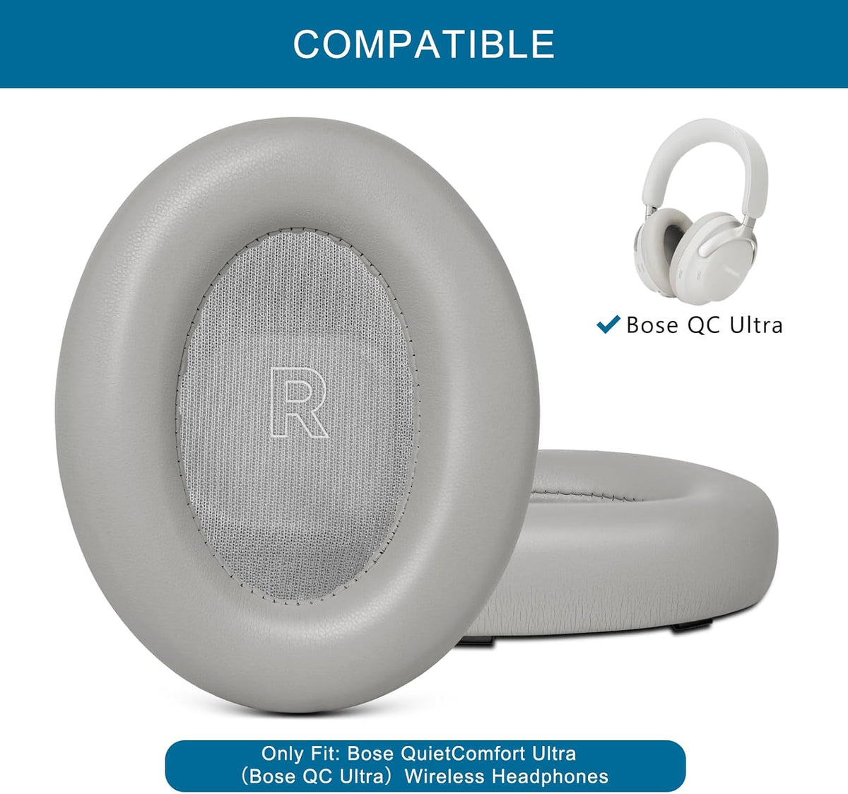 GEVO Earpads Replacement for Bose QuietComfort Ultra (QC Ultra), Replacement Ear Pads with Upgraded Comfortable Protein Leather and Memory Foam,Sandstone