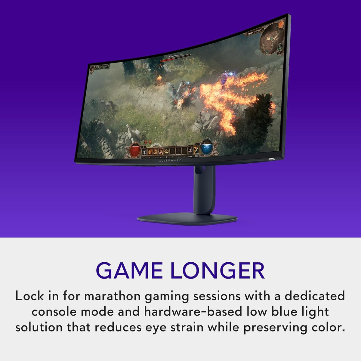 Alienware 34 Curved Gaming Monitor – AW3425DWM - 34-inch WQHD 180Hz 1ms Display, 1500R, AMD FreeSync Premium, VESA AdaptiveSync.