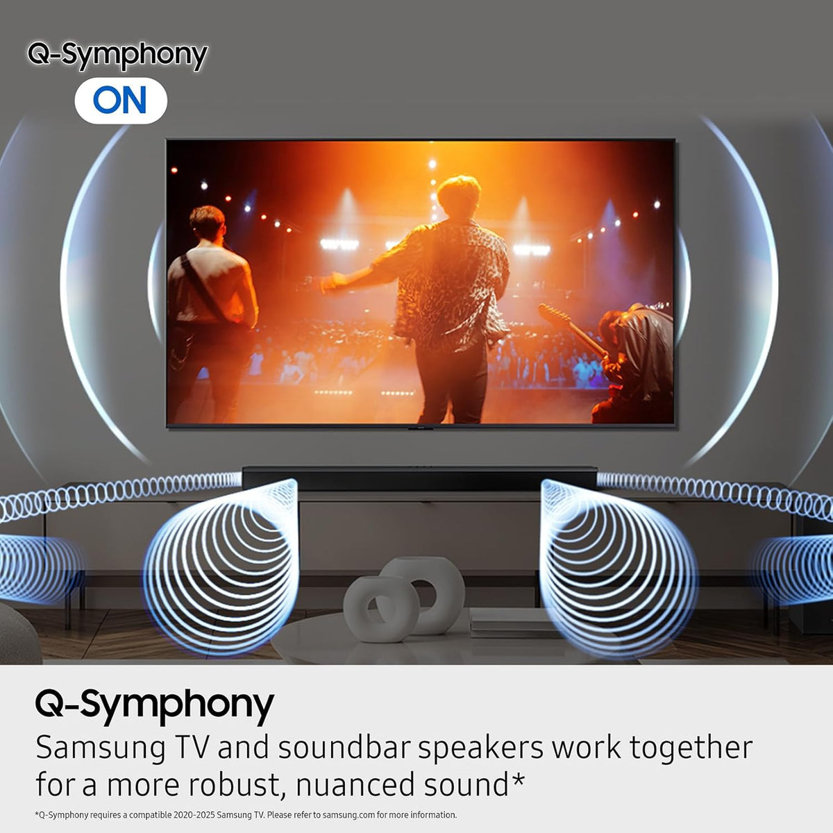 Samsung B-Series Soundbar HW-B750F 5.1 ch Subwoofer (2025 Model) Voice Enhance Mode, Q-Symphony, Adaptive Sound