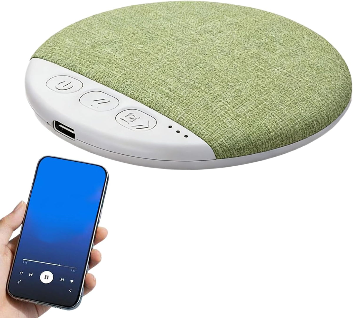 Generic Pillow Sleep Speaker - White Noise Sound Machine, Ultra-Thin Portable Device Featuring Adjustable Timer