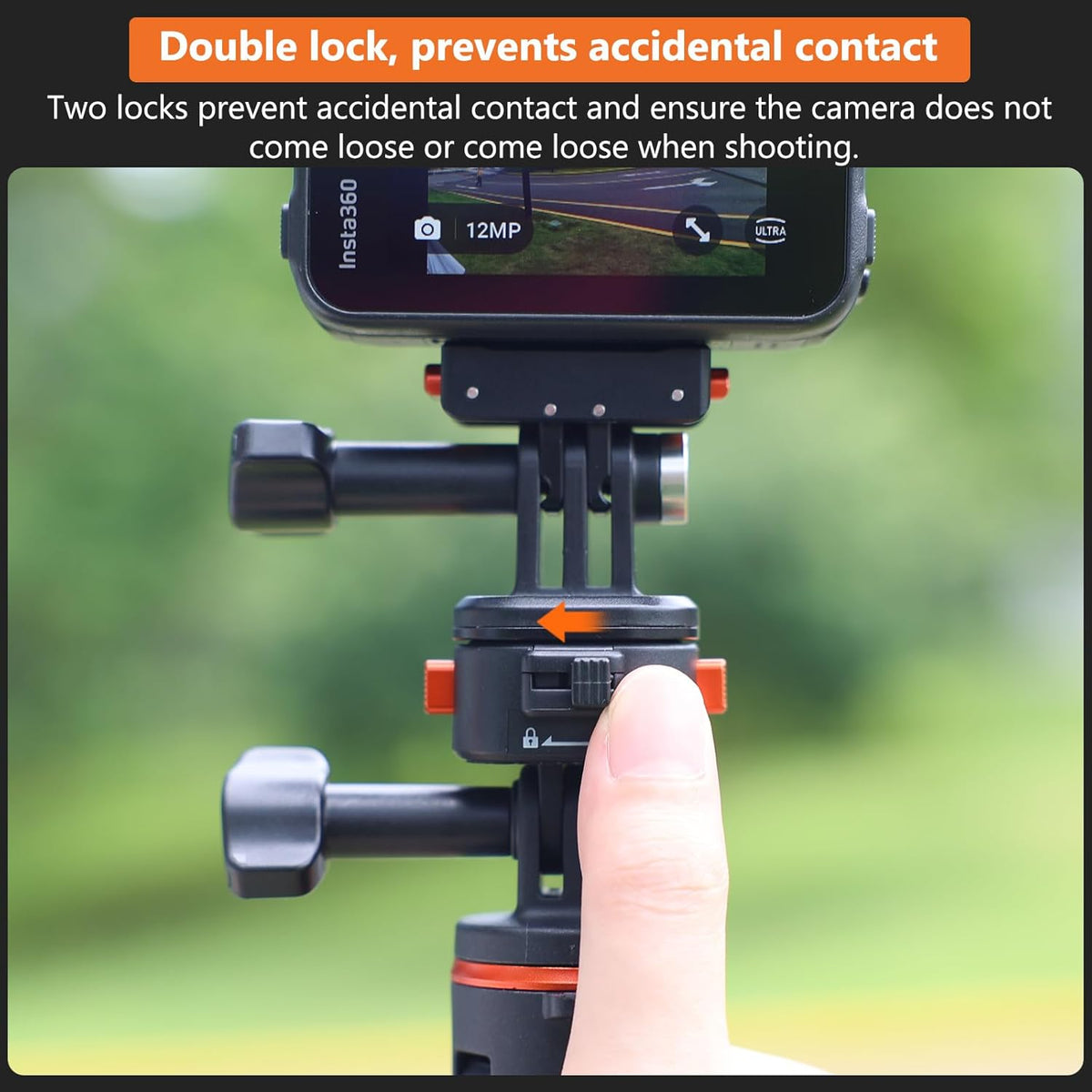 VRIG Mini Quick Release Base Mount for Action Camera, Magnetic Tripod Mount Adapter Compatible with DJI OSMO Action 5Pro/4/3,Go-Pro Hero 13/12/11/10, Akaso, Insta360 (Magnetic Accessories)