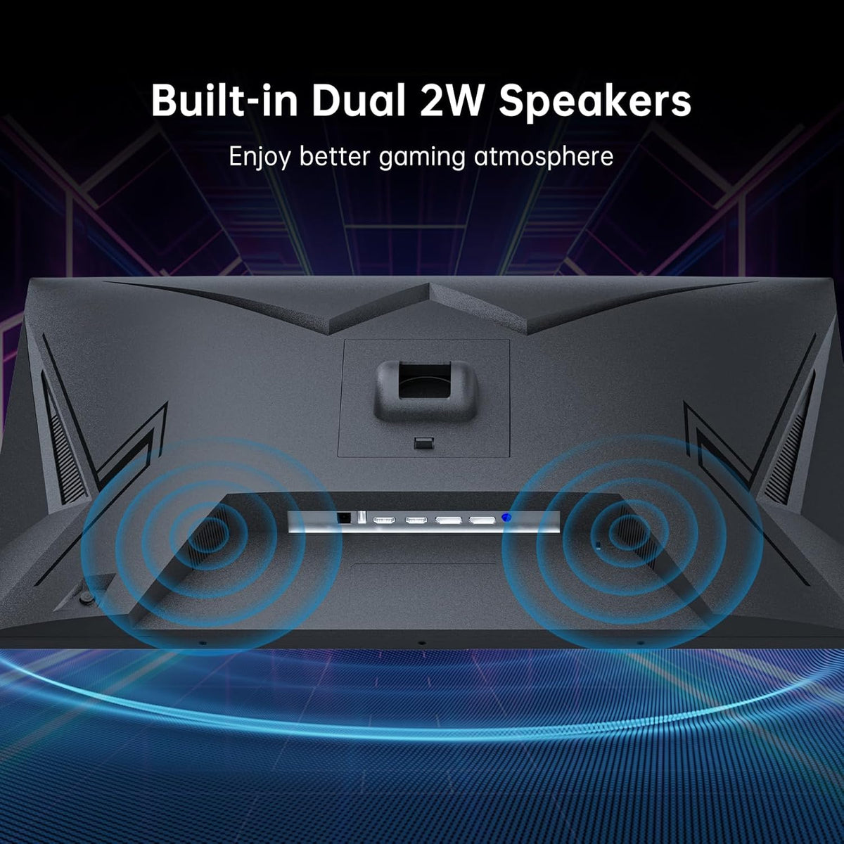 KTC 27 Inch Gaming Monitor - 2K QHD 2560 x 1440 Monitor, Up to 210Hz & 1ms, Bulit-in Speakers, Adaptive Sync, HDR400, 131% sRGB, IPS Monitors Gamer with HDMI 2.0 x 2 & DP1.4 x 2, H27T22C-3