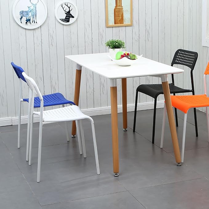 Mlaea Computer Racing Gaming Chair Office Conference Reception Chair with Backrest TV Station Lounge Laboratory Chair 40 * 48 * 78CM(Color:Orange)